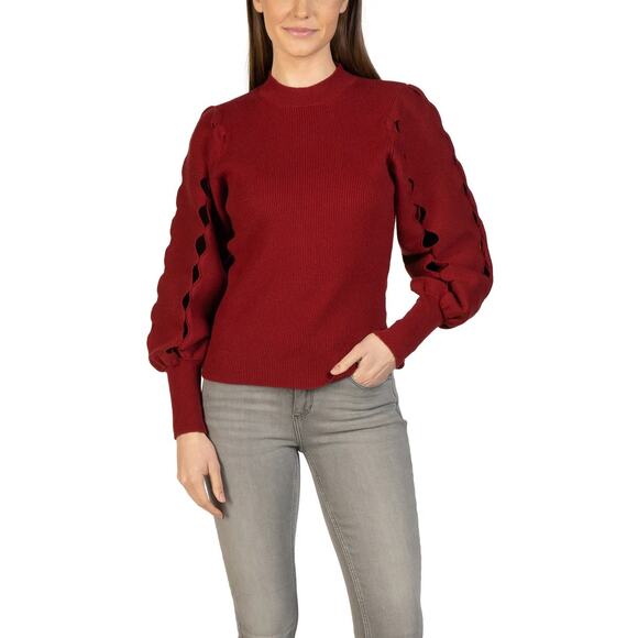 Love Token Ophelia Cut Sleeve Sweater, Black, NEW,  Size S - Picture 2 of 14